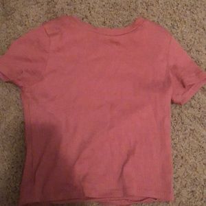 Pink short sleeved top